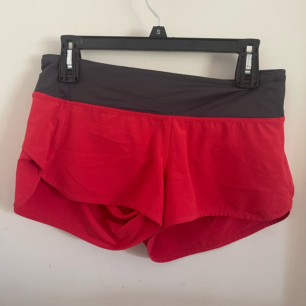 lululemon athletica Red and dark grey Women Shorts